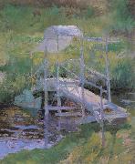John Henry Twachtman The White Bridge Spain oil painting artist
